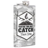 あなたは最高のの受けパーソナライズされた金 フラスク (右)