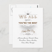 あなたは最高のの幸せなボスの日 ポストカード (正面/裏面)