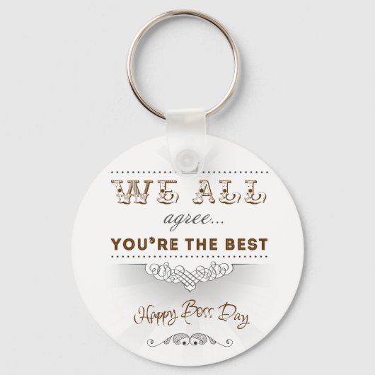 あなたは最高のの幸せボスの日 キーホルダー (正面)