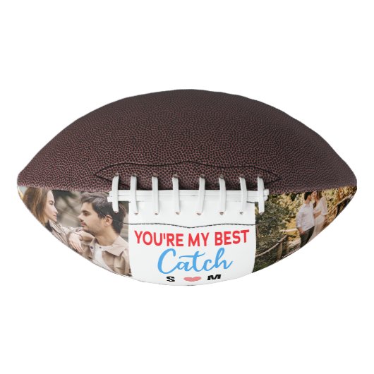 あなたは最高ののMy Catch カスタム2のカップル名 アメリカンフットボール (正面)