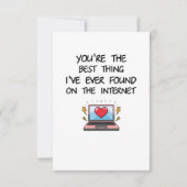 あなたは最高のインターネットで見つけたこと サンキューカード (正面)