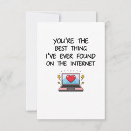 あなたは最高のインターネットで見つけたこと サンキューカード