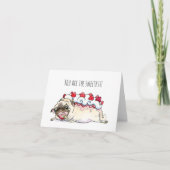 あなたは最高のパグサンキューカード カード (正面)