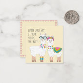 あなたは最高のラマ ノートカード (正面/裏面インサイチュ)