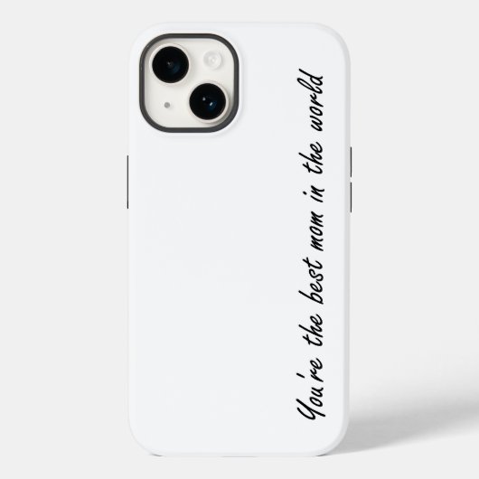あなたは最高の世界の母 – 白 –  Case-Mate iPhoneケース (裏面)
