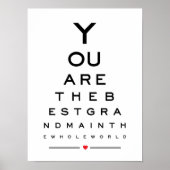 あなたは最高の世界の眼球図のおばあちゃん ポスター (正面)