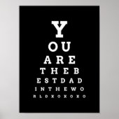 あなたは最高の世界の眼球図のパパ ポスター (正面)