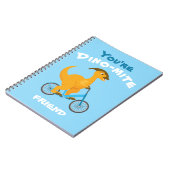 あなたは最高の友達 面白いバレンタインの恐竜 ノートブック (左側)