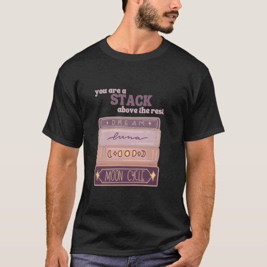 あなたは最高の本の読者です ルナームーンM Tシャツ (正面)