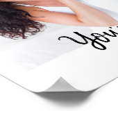 あなたは最高の母の日の誕生日写真プリント ポスター (角)