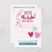 「あなたは最高の癒し」チャプスティック カード for R + F (正面/裏面)