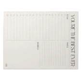 あなたは最高の11" x 8.5インチのメモ帳 – 40ページ ノートパッド (正面)