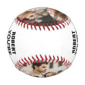 あなたは最高の、キャッチカスタムのカップルの名前と写真 野球ボール (裏面)