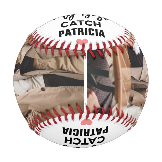 あなたは最高の、キャッチカスタムのカップルの名前と写真 野球ボール (正面)