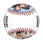 あなたは最高の、キャッチカスタムのカップルの名前と写真 野球ボール (裏面)