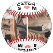 あなたは最高の、私のキャッチカップル2枚の写真 ソフトボール (正面)