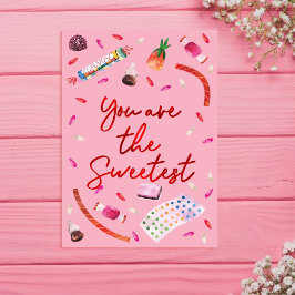 あなたは最高のlレッド&ピンクバレンタイン シーズンカード