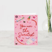 あなたは最高のlレッド&ピンクバレンタイン シーズンカード (正面)