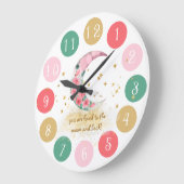 あなたは月とバックベビーに愛されている ラージ壁時計 (傾斜)