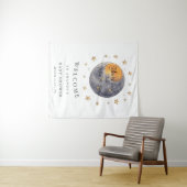 あなたは月の星に愛されている赤ちゃんシャワー タペストリー (インサイチュ(横))