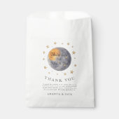 あなたは月の星に愛されている赤ちゃんシャワー フェイバーバッグ (正面)