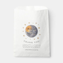あなたは月の星に愛されている赤ちゃんシャワー フェイバーバッグ