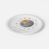 あなたは月の星に愛されている赤ちゃんシャワー ペーパープレート (アングル)