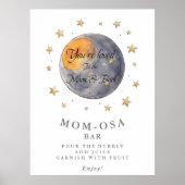あなたは月の星に愛さmom-osa赤ちゃんシャワー ポスター (正面)
