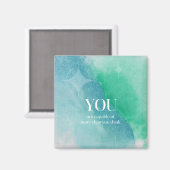 あなたは有能な感動的引用文磁石 マグネット (正面/裏面)