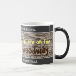 あなたは木道に入って間抜けいる。ドイツ語! モーフィングマグカップ