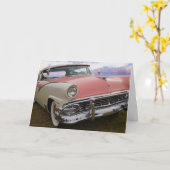 あなたは未古のあなたはのクラシック自動車誕生日 カード (黄色い花)