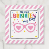 あなたは本当に私の日を明るくする"バレンタインギフトラベル フェイバータグ (裏面)