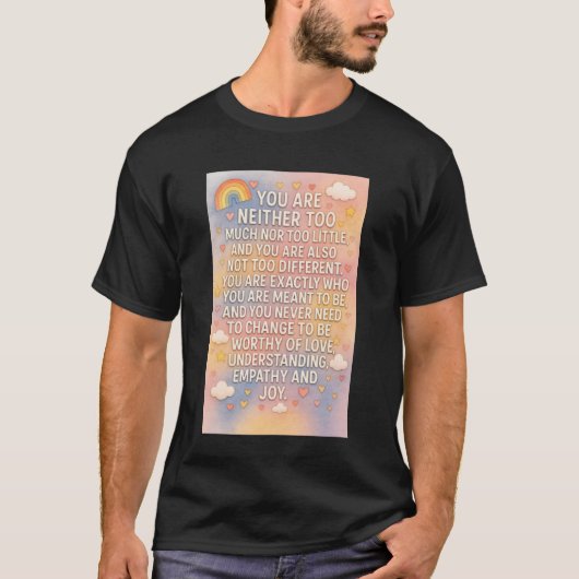 あなたは本来の自分そのもの 長袖 Tシャツ (正面)