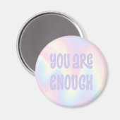 あなたは柔らかいパステル感動的レインボーを十分に持っている マグネット (正面/裏面)