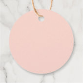 あなたは桃は赤ちゃんシャワー来ありがとう フェイバータグ (裏面)