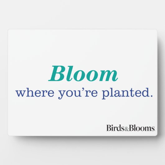 あなたは植えた場合 フォトプラーク (正面)