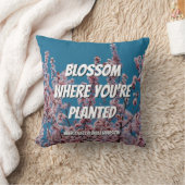 あなたは植えられた花カスタム咲きフローラ クッション (ブランケット)