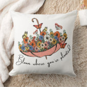 あなたは植えられた開花 クッション (ブランケット)