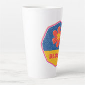 あなたは植えられた「開花」の場所！ カフェラテマグ (正面)