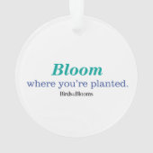 あなたは植えられる一方、 オーナメント (裏面)