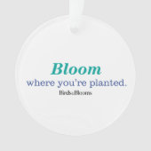 あなたは植えられる一方、 オーナメント (正面)