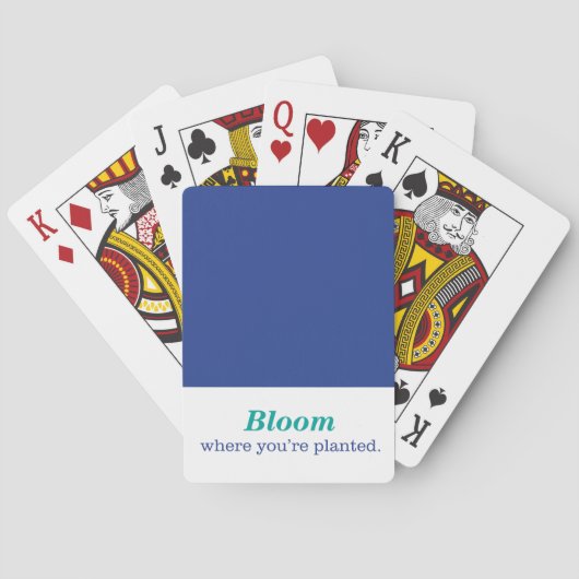 あなたは植えられる一方、 トランプ (裏面)