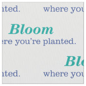 あなたは植えられる一方、 ファブリック (クローズアップ)