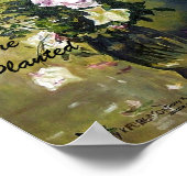 「あなたは植栽した開花バラポスター」 ポスター (角)