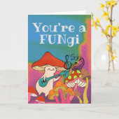 あなたは楽しいギタ遊ーのキノコ カード (黄色い花)