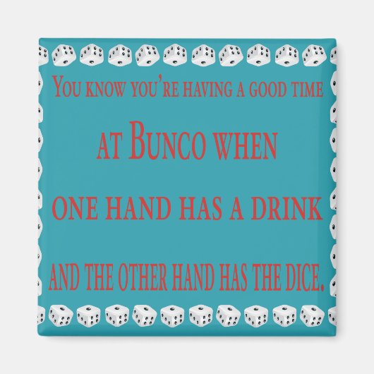 あなたは楽しい時間を過ごしている事を知っている マグネット (正面)