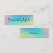 「あなたは楽しい！」 ポジティビティ・カード スキニー名刺 (正面/裏面)