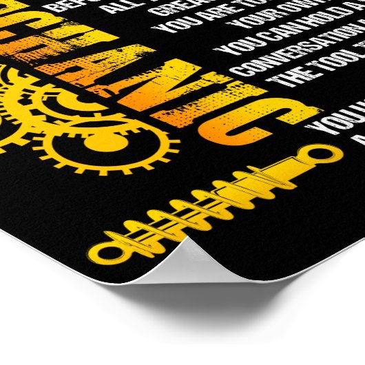 あなたは機械の整備士もしの理由かもしれない ポスター (角)