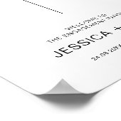 あなたは歓迎されモダンて結婚嬉しい ポスター (角)