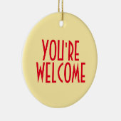 あなたは歓迎オーナメント セラミックオーナメント (右)